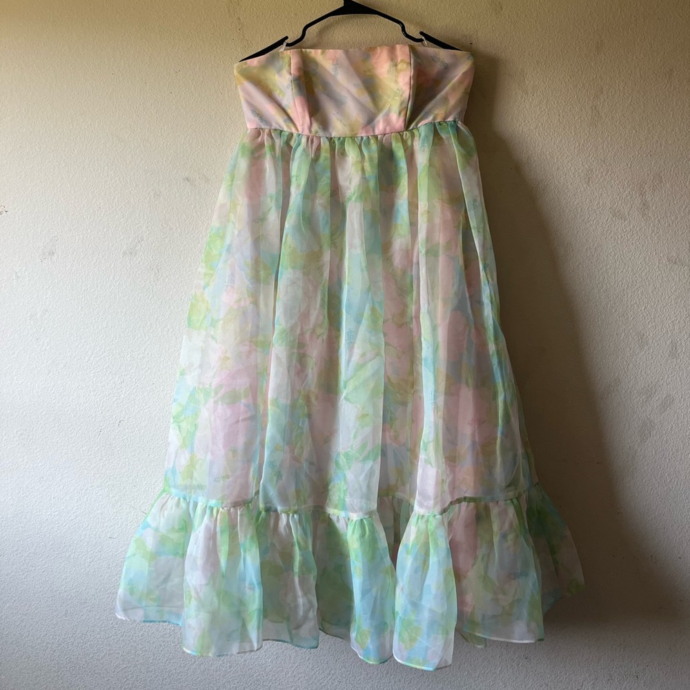 Selkie Strapless Pastel Dress